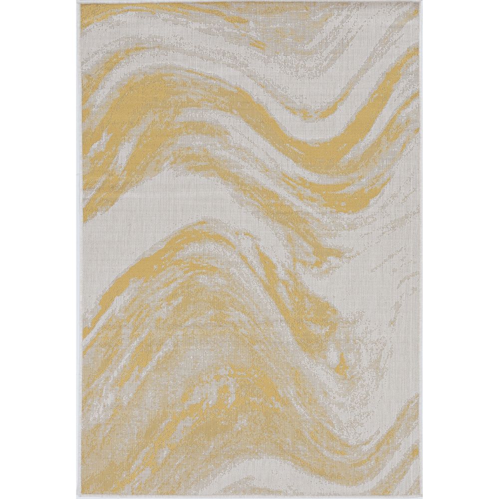 KAS 5764 Provo 3 ft. 3 in. X 4 ft. 11 in. Area Rug in Ivory/Gold Strokes